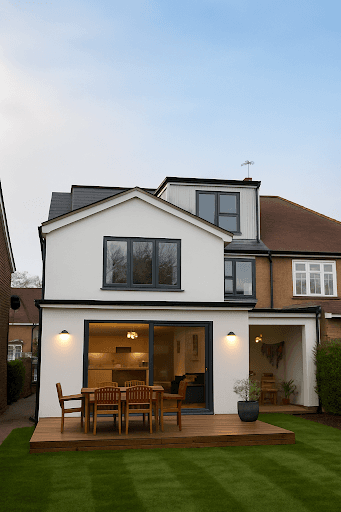 Side and rear extension with Steel Frame System